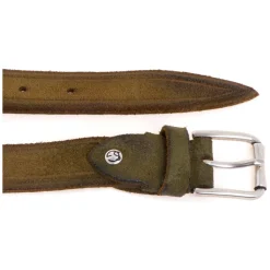 Vintage-Effect Suede Belt