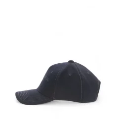 Virgin-wool Baseball Cap with Embroidered Logo