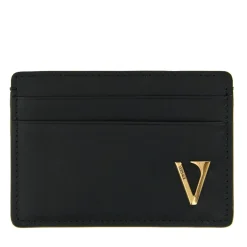 V Leather Card Holder