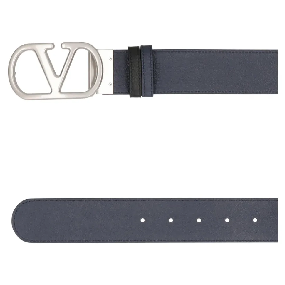 VLogo Leather Reversible Belt