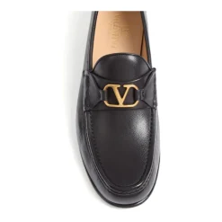 VLogo Signature leather loafers