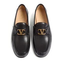 VLogo Signature leather loafers