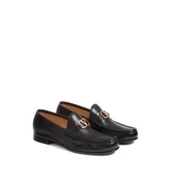 VLogo Signature leather loafers