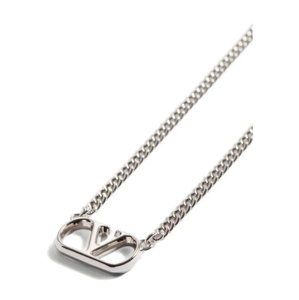 Vlogo Signature Metal Necklace