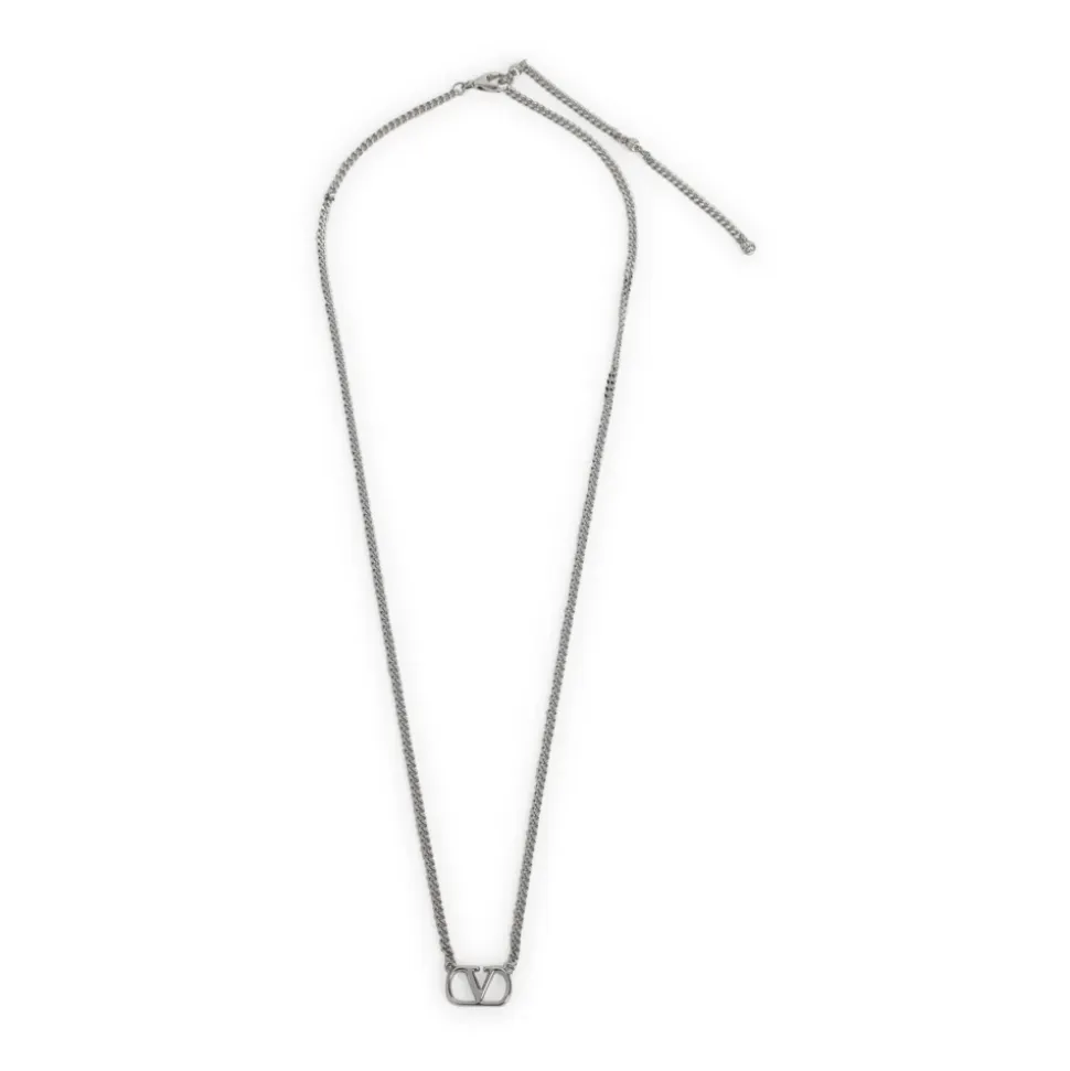 VLogo Signature Metal Necklace