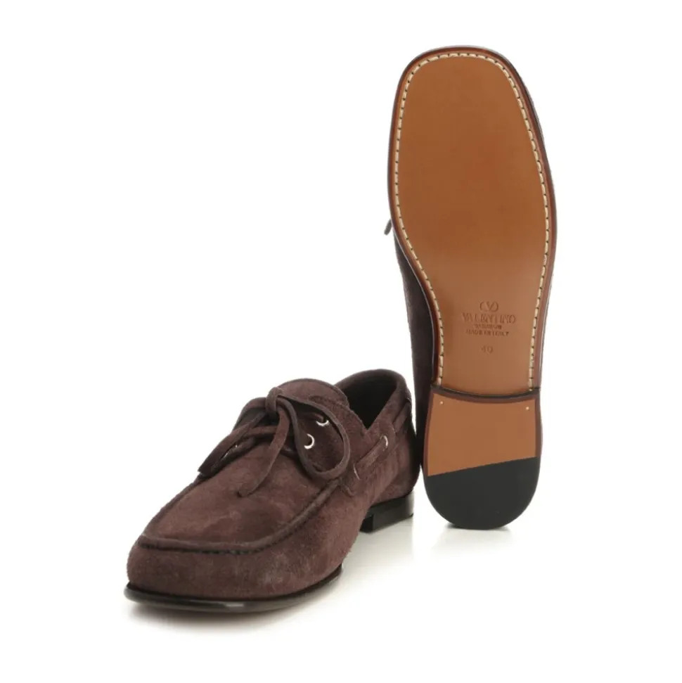 VLogo Signature Suede Loafers