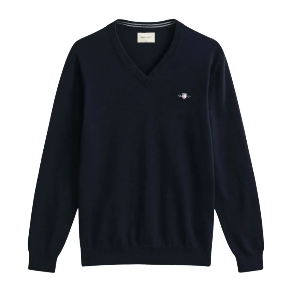 V-neck Cotton Sweater