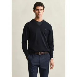 V-neck Cotton Sweater