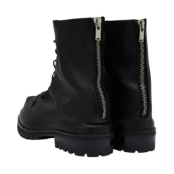 Washed Leather Lace-up Marathon Boot
