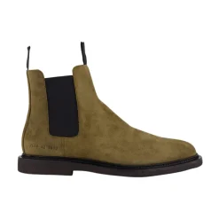 Waxed-Suede Chelsea Boots