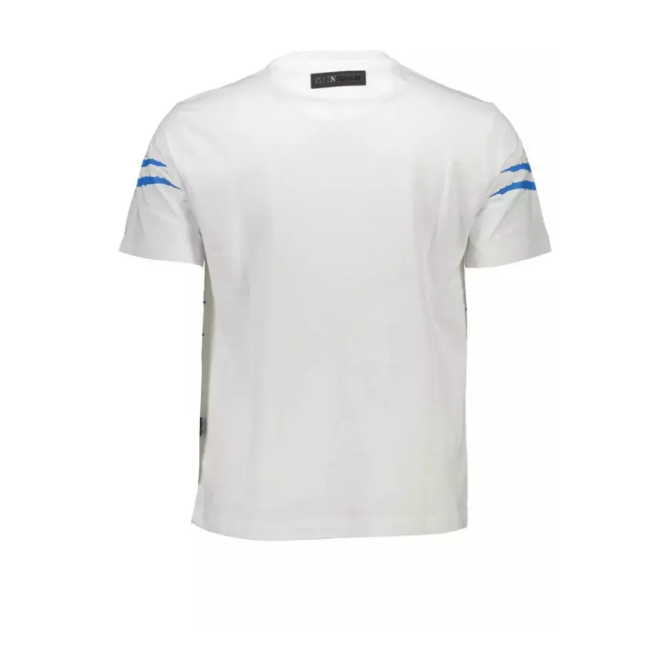 White Cotton Men's T-Shirt