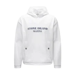 White Hooded Sweatshirt 'Marina'
