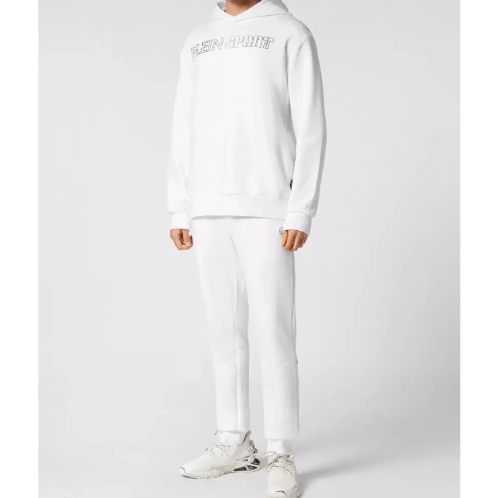 White Hoodie with Tiger Print
