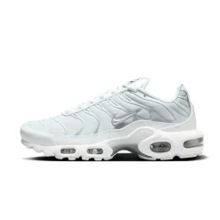 White Metallic Silver Air Max Plus