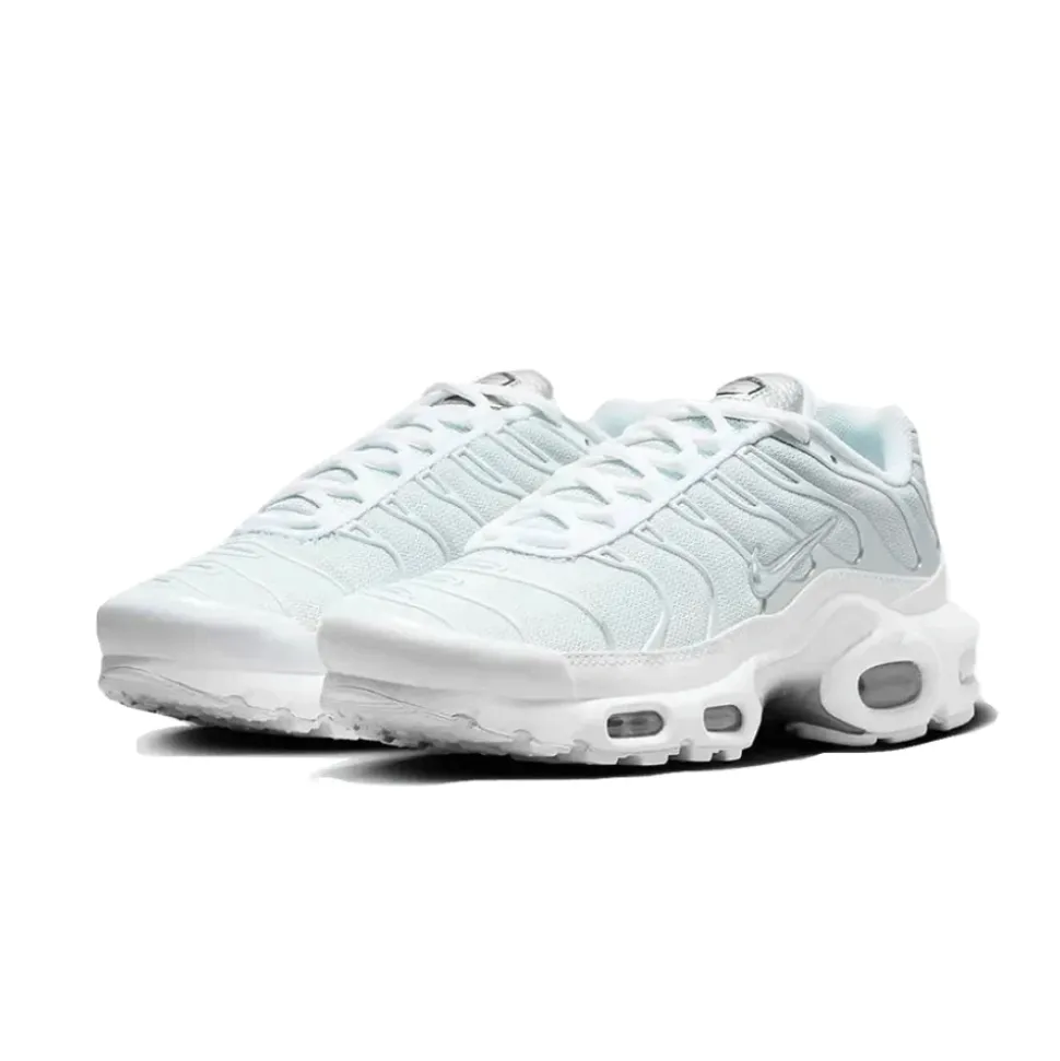 White Metallic Silver Air Max Plus