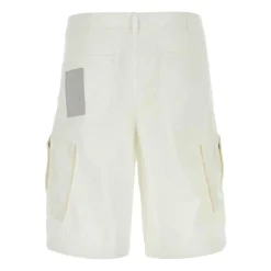 White Nylon Bermuda Shorts