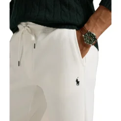 White Ribbed Cuff Trousers AW25