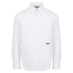 White Slim Fit Long Sleeve Shirt