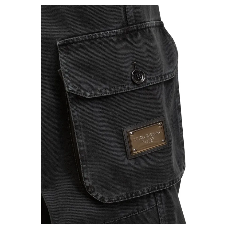 Wide-leg Cargo Pants