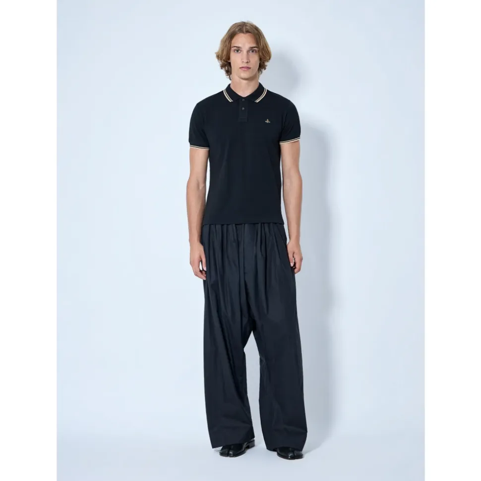 Wide-Leg Drawstring Trousers