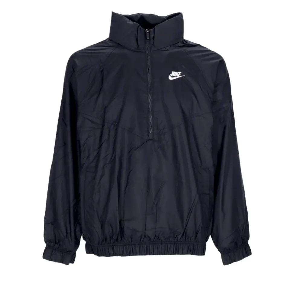 Windbreaker Anorak Jacket Black/White