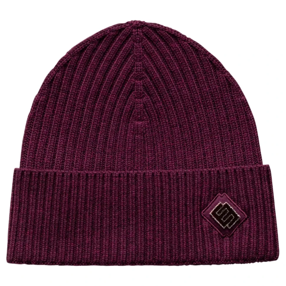 Wool Beanie Logo Detail