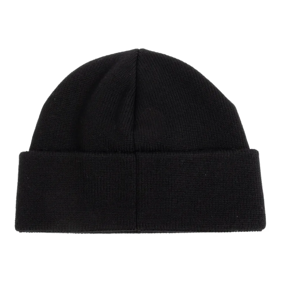 Wool Beanie with Embroidered Logo
