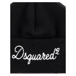 Wool Beanie with Embroidered Logo