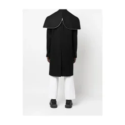 Wool Blend Double-Breasted Coat