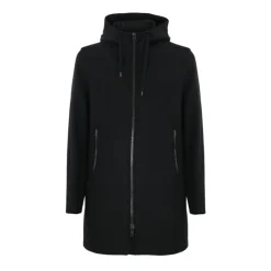 Wool Blend Parka with Hood