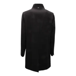 Wool Coat with Removable Inner Double-Breasted