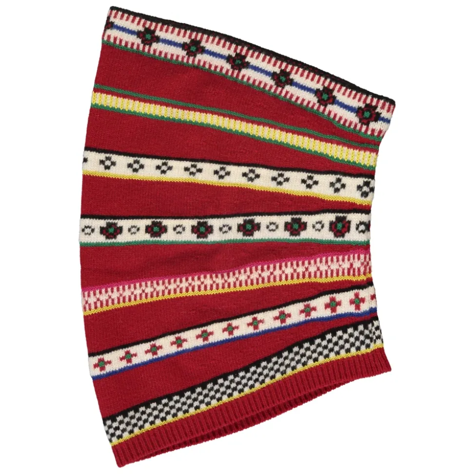 Wool Cotton Jacquard Neck Warmer