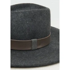 Wool Felt Wide Brim Fedora