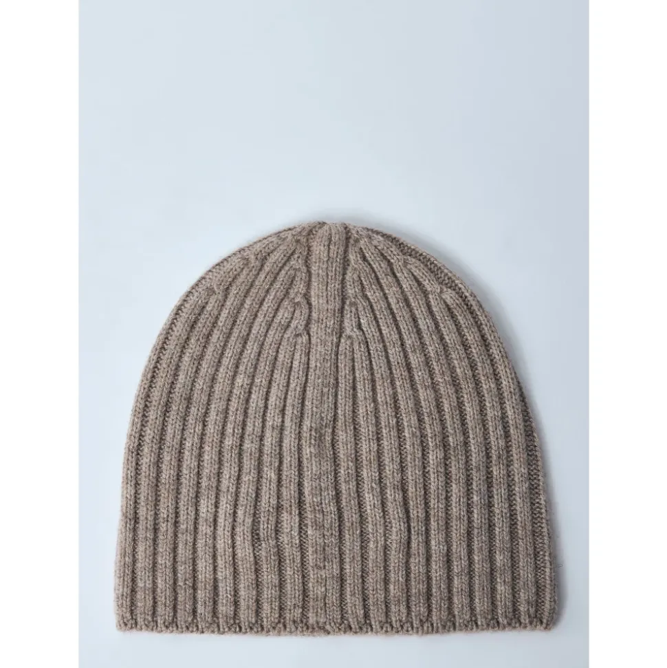Wool Knit Logo Beanie Hat