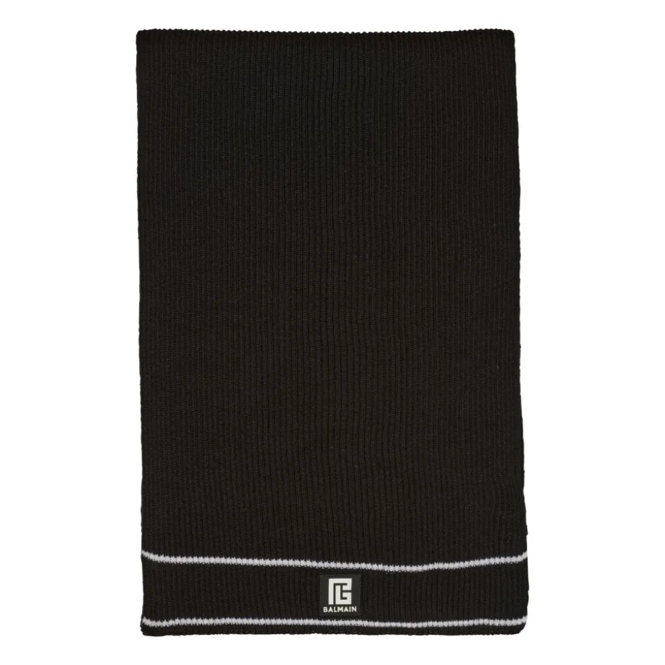 Wool Patch Scarf