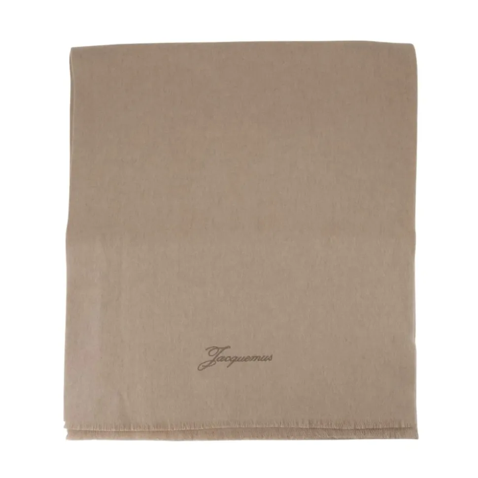 Wool Tailored Scarf - Beige