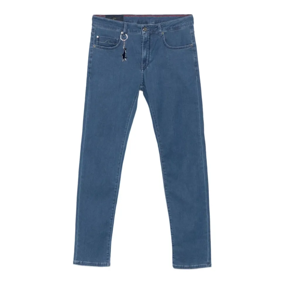 Woven Denim Jeans with Five Pockets