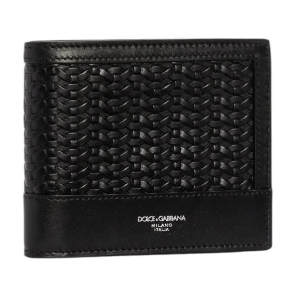 Woven Plongé Calfskin Wallet