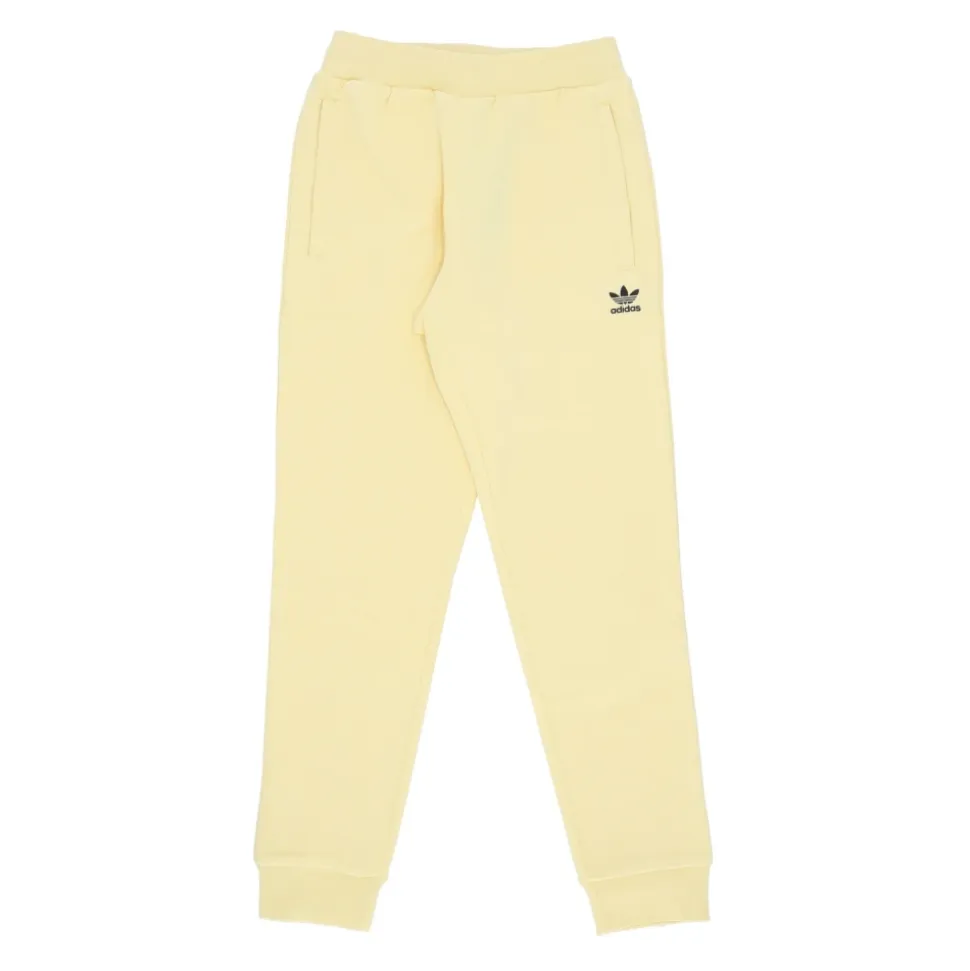 Yellow Fleece Sweatpants Elastic Waist