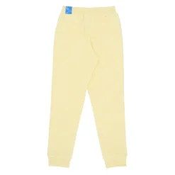 Yellow Fleece Sweatpants Elastic Waist