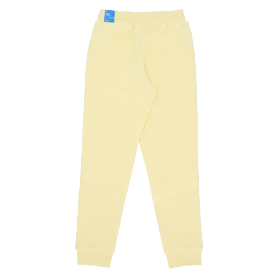 Yellow Fleece Sweatpants Elastic Waist