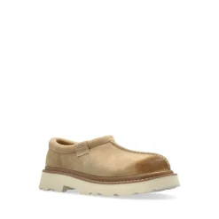 Yellow Suede Lug Loafer Shoes